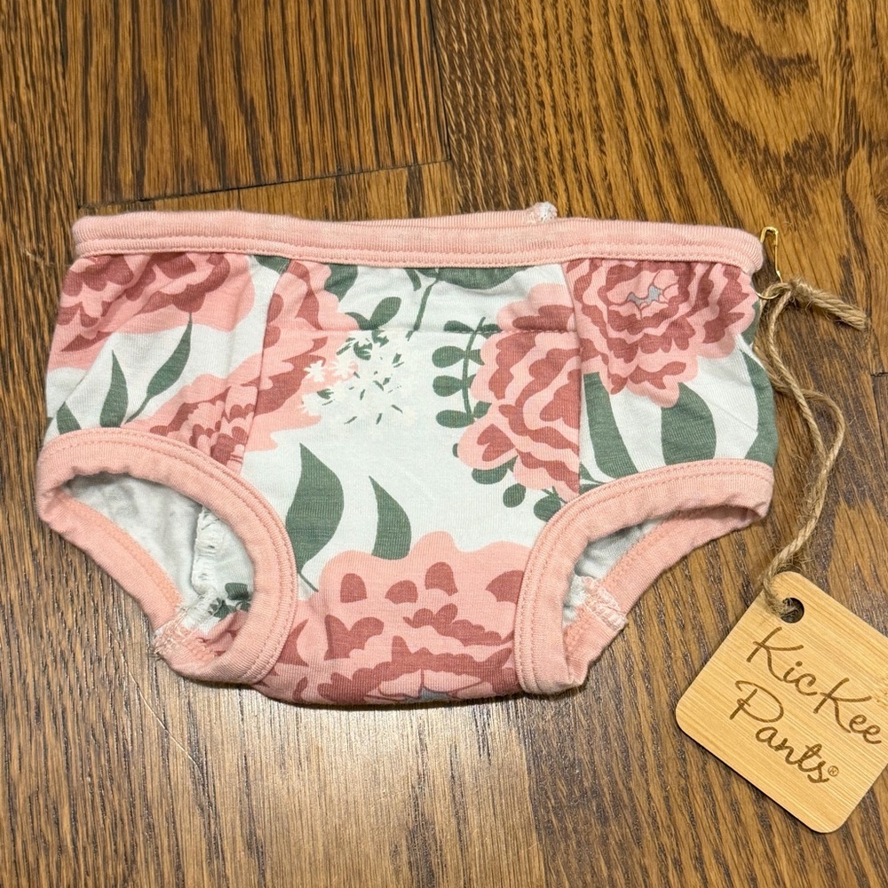 NWT Size 2T - 3T Kickee Pants Fresh Air Florist Training Pants Underwear